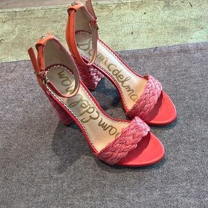 Sam Edelman Red Braided Heels